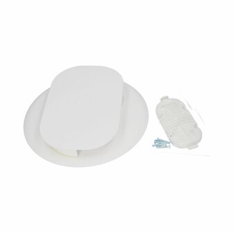 Flettner Slimline mechanische dakventilator  Zwart of Wit
