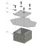 Set van 4 voetjes, 100 mm hoog